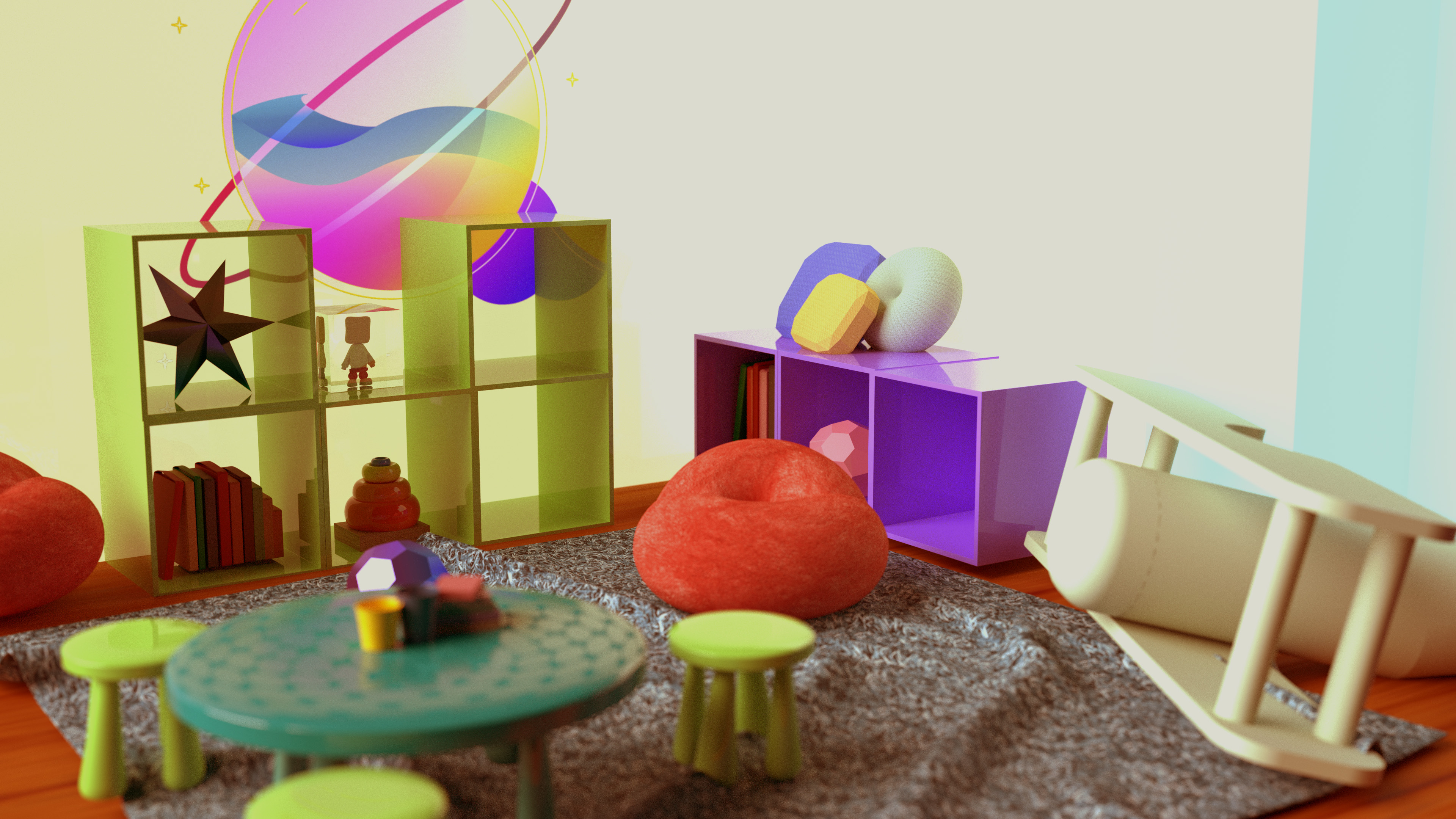 rendering of a child's play room 3
